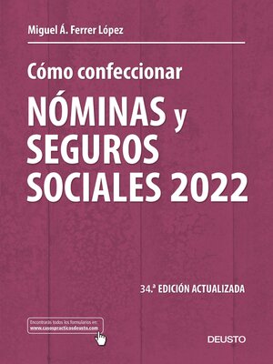 cover image of Cómo confeccionar nóminas y seguros sociales 2022